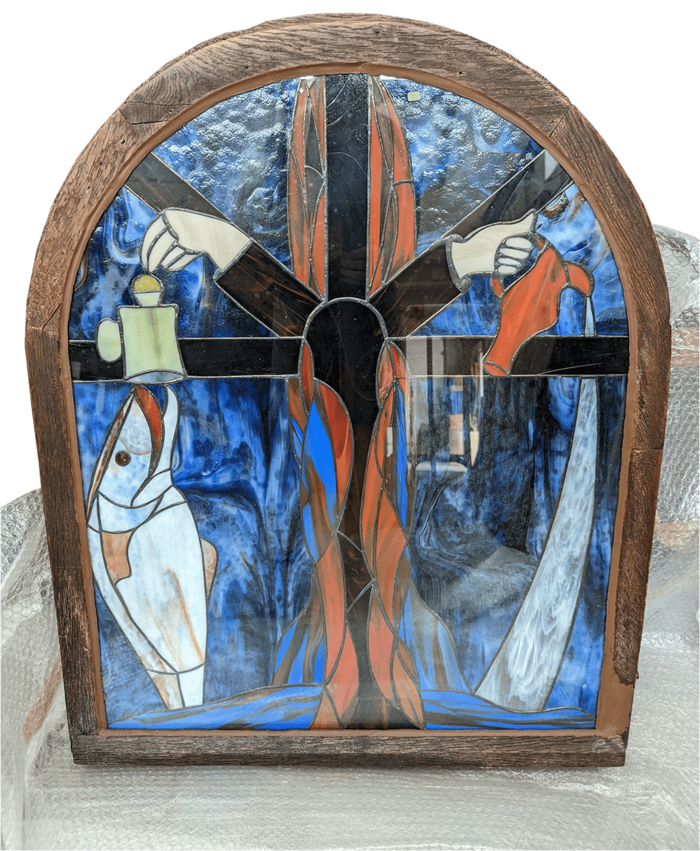 Bruchsicherer Versand von Fenstern, z.B. farbige Synagogenfenster Bruchsicherer Versand von Fenstern, z.B. farbige Synagogenfenster
